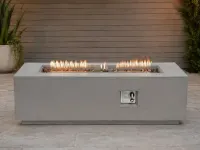 Square Concrete Gas Fire Pit Table - SKU 3